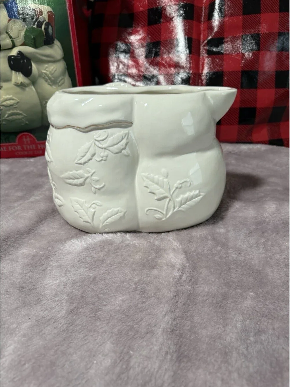 🎅🏻 Christmas Home For The Happy Holidays Snowman Cookie Jar